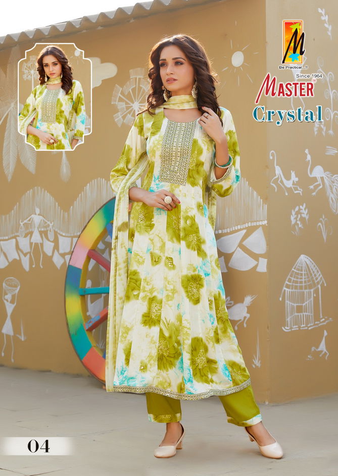 Crystal By Master Rayon Printed Kurti With Bottom Dupatta Wholesale Price In Surat